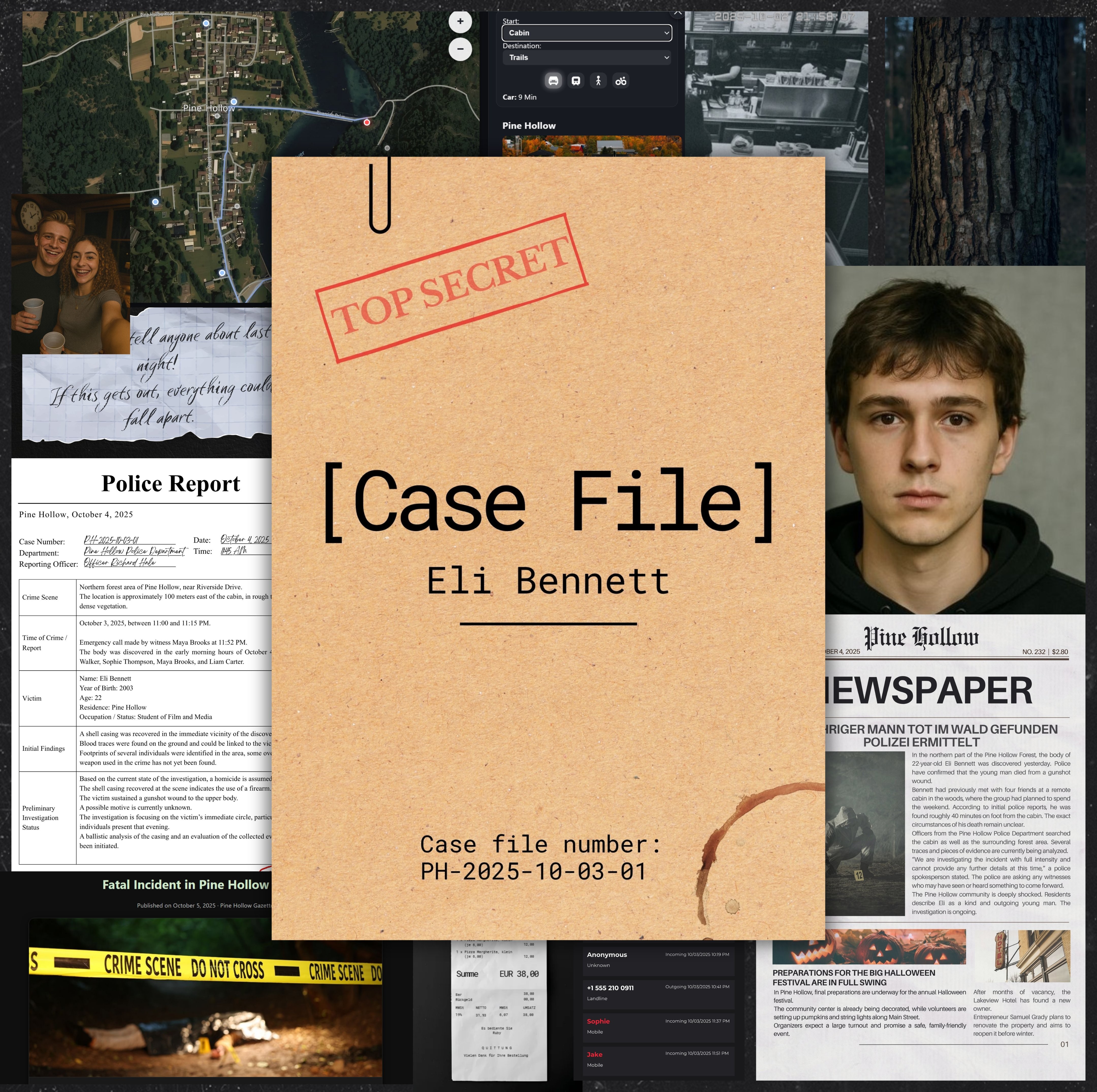 Digitale Ermittlungsplattform von Planique Crimes